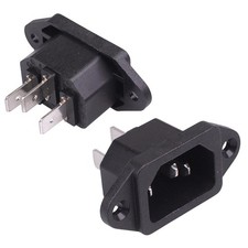 C14 iec inlet socket 6 - iec,
