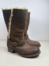 CAT Biker Engineer Boots Brown