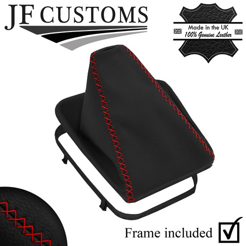 Dark red lux stitch leather - red, lux-stitch