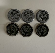 6x Romford 18mm driving wheels. 3x insulated, 3 x uninsulated 