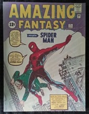 Amazing Fantasy 15 Spider-Man 1962 Cover Art Canvas Print