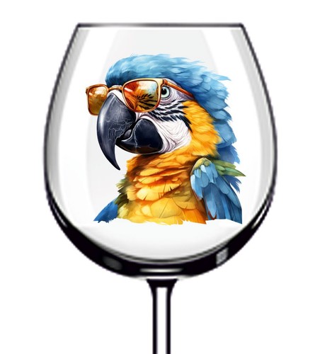 12x blue gold macaw parrot - blue,