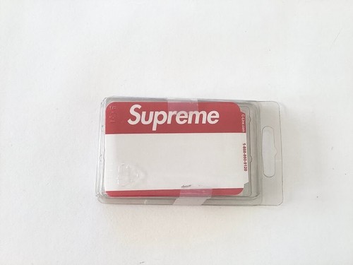 Supreme name badge stickers - supreme,