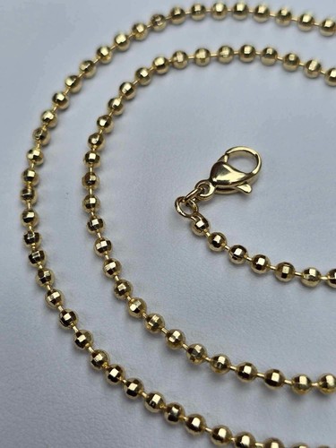 Gold plated ball - plated, necklace