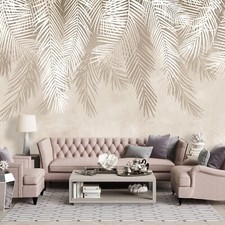 LEAVES CONCRETE PALM BEIGE