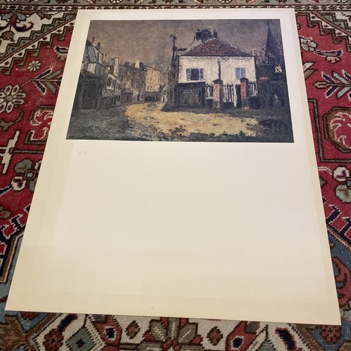 Maurice utrillo lithograph out - maurice,