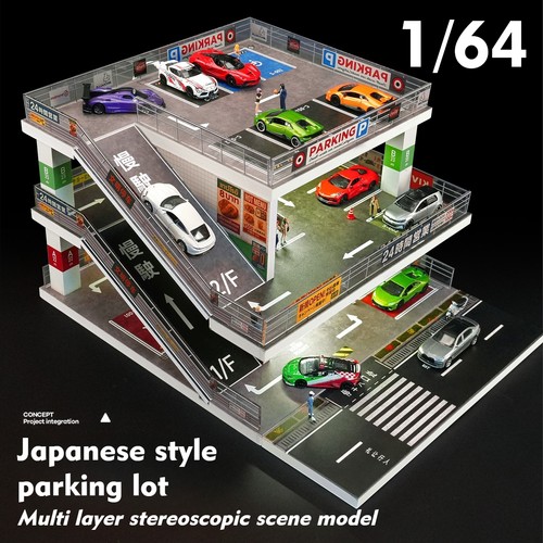Diorama parking lot - diorama,