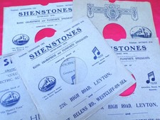 SHENSTONES of LEYTON 5x 78 rpm
