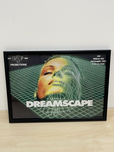 Dreamscape rave flyer print - dreamscape, a4