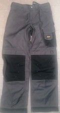 Snickers Workwear work Trousers Grey Craftsmen duratwill 3312 Size 50 W35 L32