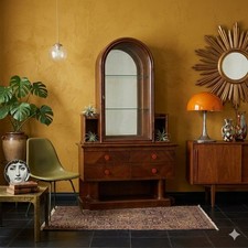 Antique Decò Showcase Walnut