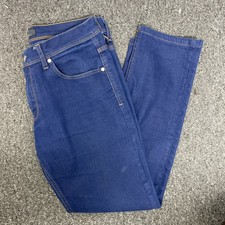 Zara Man Solid Blue Straight