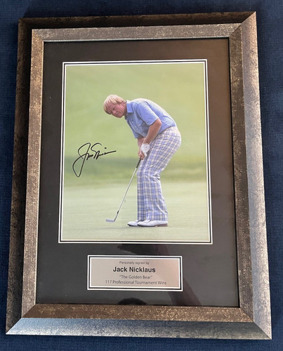 Jack nicklaus signed 10x8 - signed,