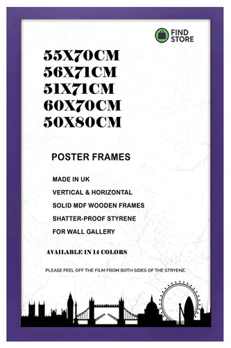 Poster frames purple 55x70 - purple,