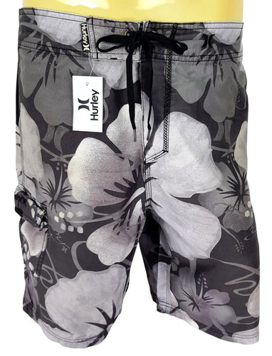 Hurley mens grey floral - grey, luxury