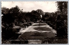 Crayford Sunken Gardens RPPC Hall Place Kent England Real Photo Postcard c.1964