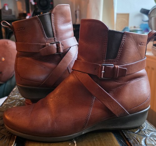 Ecco felicia brown leather - ecco,