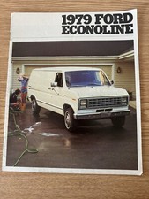 Original Vtg FORD ECONOLINE VANS USA Sales Brochure 1979 #FDT-7914 7/78