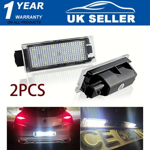 2pc renault led licence - renault,
