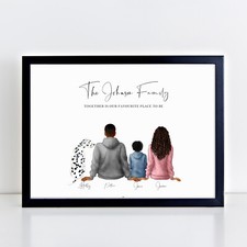 Personalised Our Family Print
