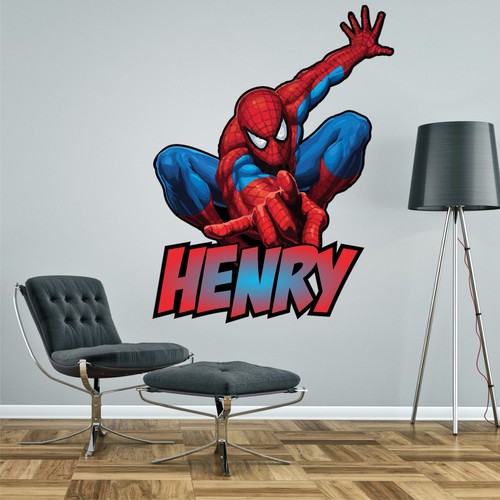 Spiderman personalised wall - personalised,