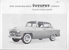 1958 Toyopet (Toyota) Crown car leaflet (RS generation Crown, U.S. market)