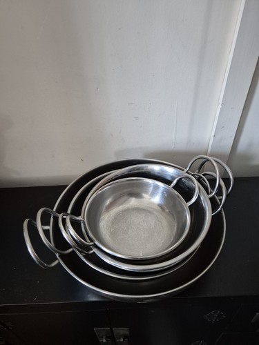 Stainless steel balti - steel,