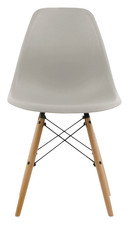 Classic Mid Century Dining Chair - Beech Wood Dowel Eiffel  Legs, Retro