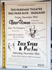 Peter Rowan & the Free Mexican Airforce Zulu Spear concert poster Parkway Theatr