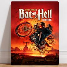 Bat Out Of Hell The Musical Aluminium Metal Sign Wall Art Poster Gift