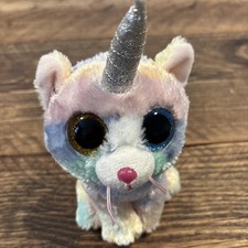 TY beanie Boo Soft Plush Toy Heather Unicorn 6”