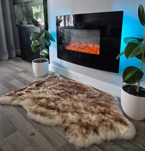 Natural sheepskin rug real - rug,