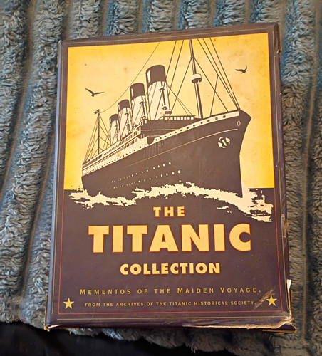 Titanic memorabilia box with - titanic,