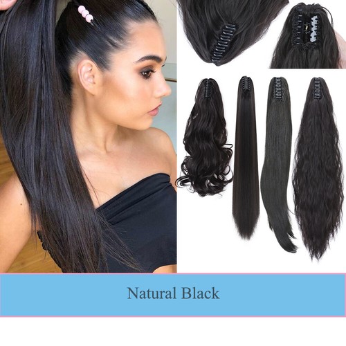 Thick real claw ponytail - real,