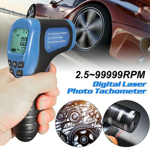 Digital laser photo tachometer - digital,