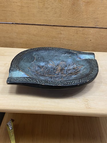 Greek vidigris pottery ashtray