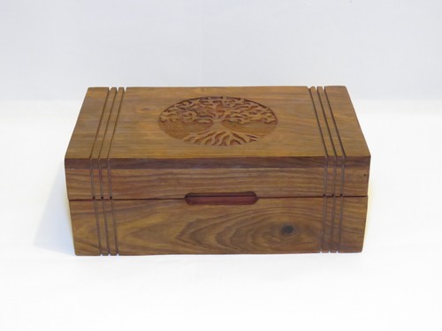 Wooden tea box compartment - wooden,
