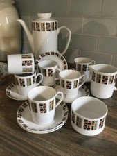 Alfred Meakin Glo-white Ironstone Coffee Set- On Trend