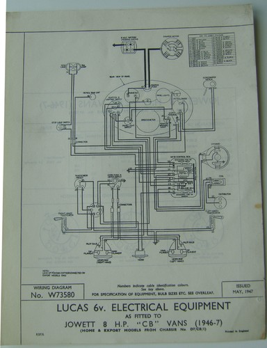 Original lucas wiring diagram - original,