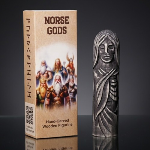 Wooden hel figurine handmade - wooden,