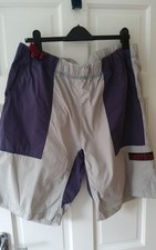  Adidas Mens Atric Shorts Retro Purple, Stone Cargo Belted , XL, Vintage