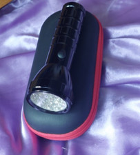 28 LED Torch in carry case. Super bright torch. Battery operated. Black