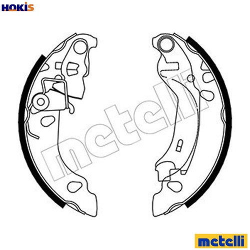 Brake shoe set - set, 53-0083