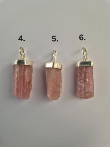 Pendant pink tourmaline - pendant,