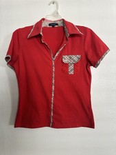 Burberry Nova Check Red Top