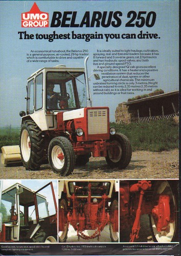 Belarus 250 tractor brochure - belarus,