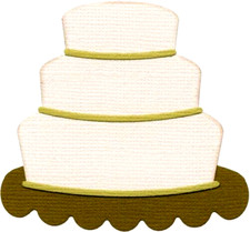 QuicKutz  LIFESTYLE 4 x 4" Cutting die -- Wedding Cake