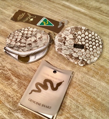 Python leather coin pouch - 1,