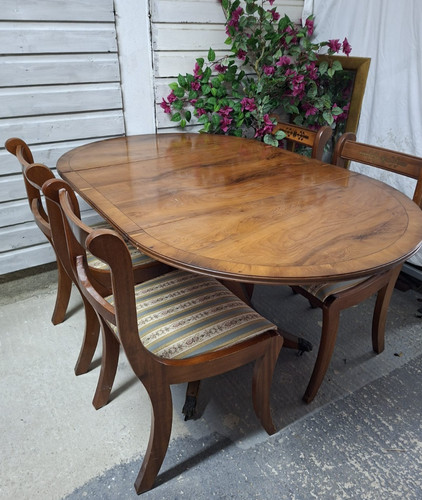 Regency style yew - style, wood