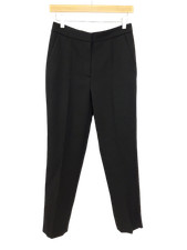 ROKSANDA Ladies UK 10 Black Mohair/Wool Blend Tailored Ankle Trousers Pre Loved